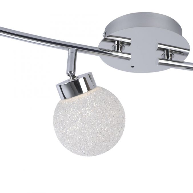 Paul Neuhaus LED Deckenleuchte, 4-flammig, chrom, Strahlerleiste, dimmbar, Fernbedienung Auslauf