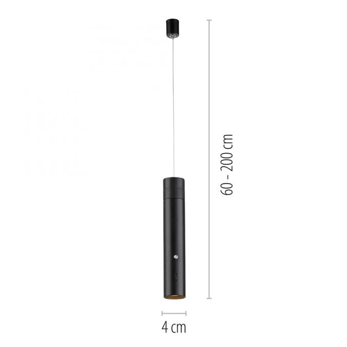Paul Neuhaus LED Pendelleuchte schwarz höhenverstellbar magnetischer Kopf Akku Günstiger Verkauf
