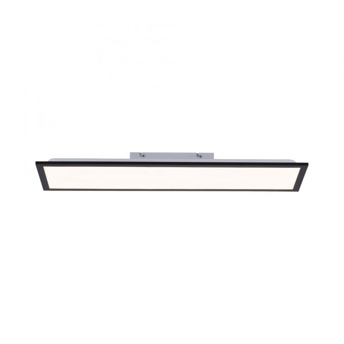 Paul Neuhaus LED Deckenleuchte schwarz rechteckig 80x25cm flach warmweiß energiesparend