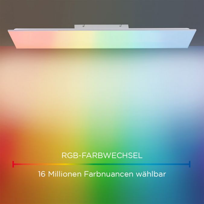 Paul Neuhaus LED-Panel, weiß, 60x30cm, rahmenlos, Farbsteuerung, Dimmfunktion Vatertagsangebot