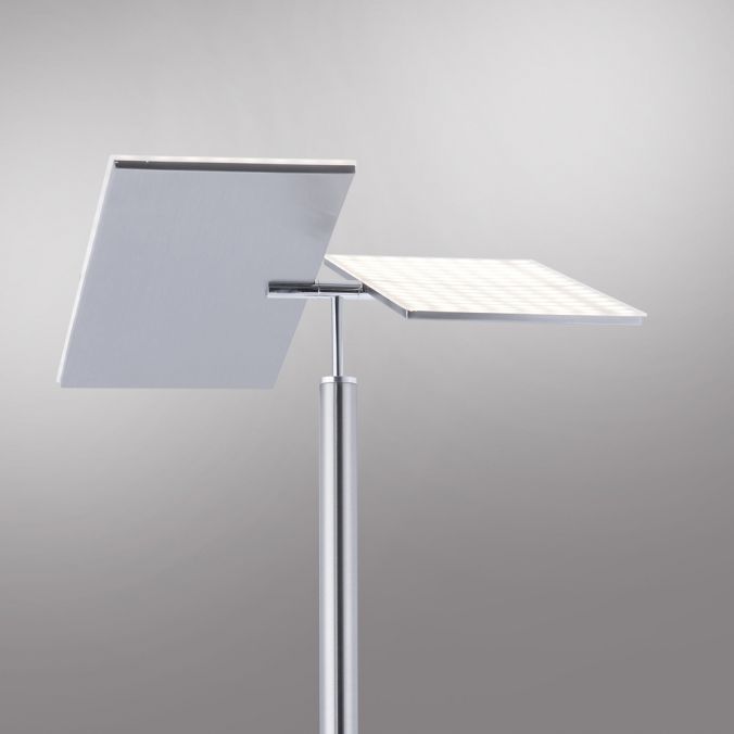 Paul Neuhaus LED-Stehleuchte, stahlfarben, Deckenfluter, Lichtfarbsteuerung inkl. Memoryfunktion, Tastdimmer Valentinstagsangebot