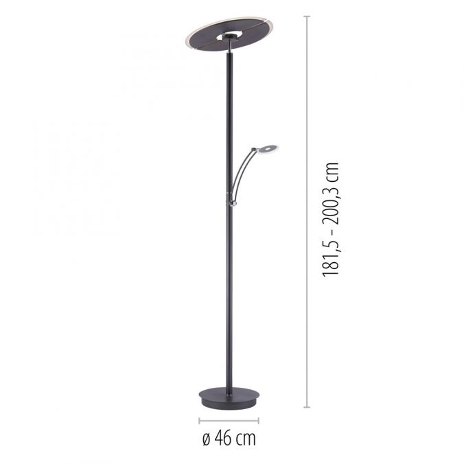 Paul Neuhaus Paul Neuhaus LED Stehleuchte anthrazit dimmbar CCT Memoryfunktion Jubiläumsangebot