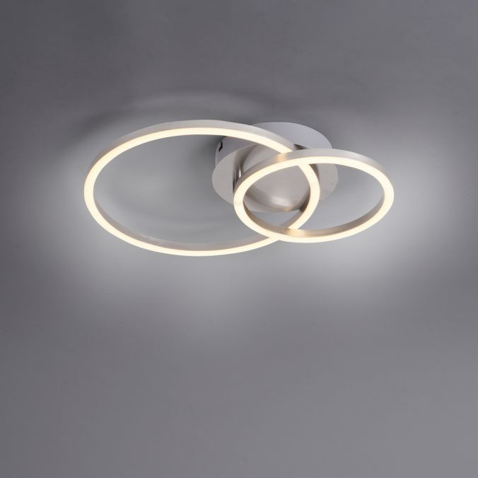 Paul Neuhaus LED Deckenleuchte, stahlfarben, warmweiß, drehbar, rund Top Angebot