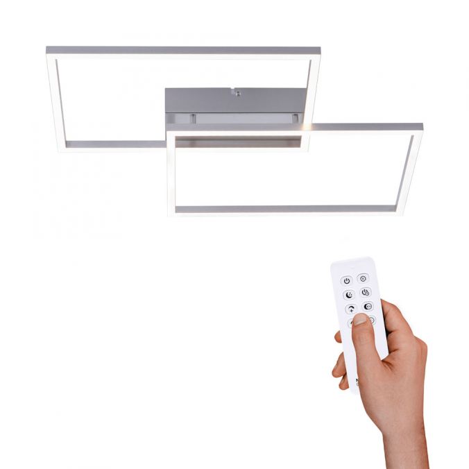 Paul Neuhaus LED-Deckenleuchte, 75,5x56,2cm, CCT-Farbmanagement, Fernbedienung, Memory Funktion