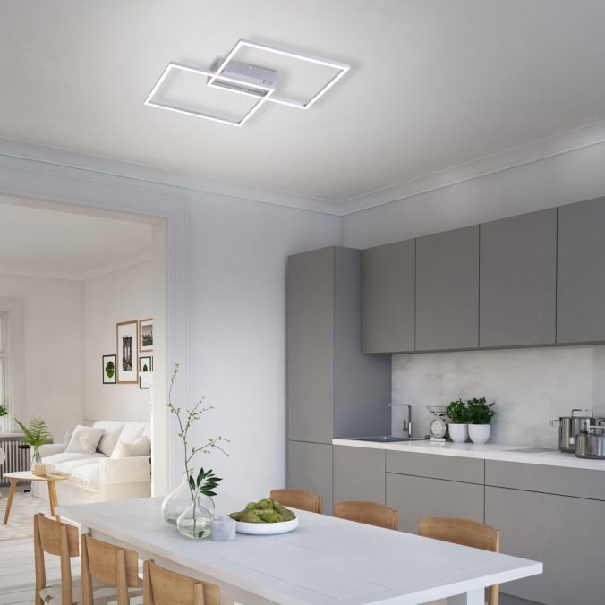 Paul Neuhaus LED-Deckenleuchte, 75,5x56,2cm, CCT-Farbmanagement, Fernbedienung, Memory Funktion Zeitlich begrenztes Angebot