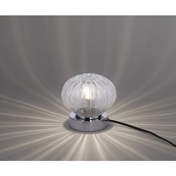 Paul Neuhaus LED-Tischleuchte, Glas mit Musterung, warmweiß, inkl. Touchdimmer, modern Exklusive Angebote