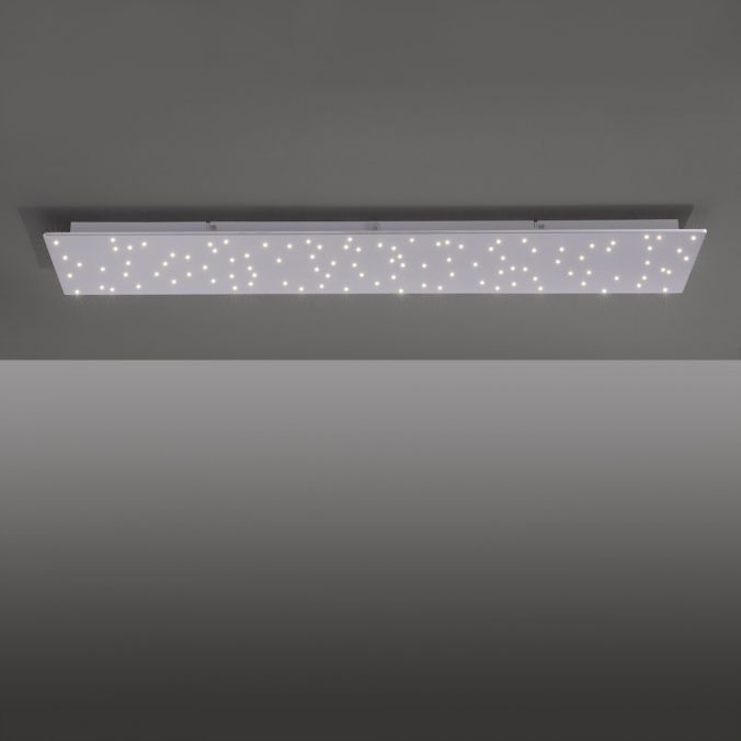 Paul Neuhaus LED Deckenleuchte, stahlfarben, rechteckig, Sternenhimmel-Optik, dimmbar Bestseller
