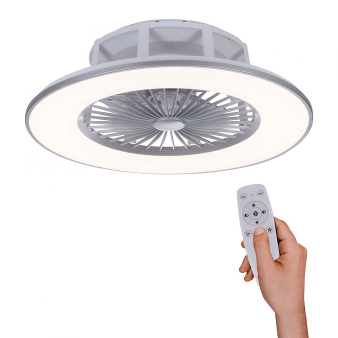 Paul Neuhaus LED-Deckenventilator, Fernbedienung, CCT, Ventilator, Timer, Geschwindigkeit einstellbar