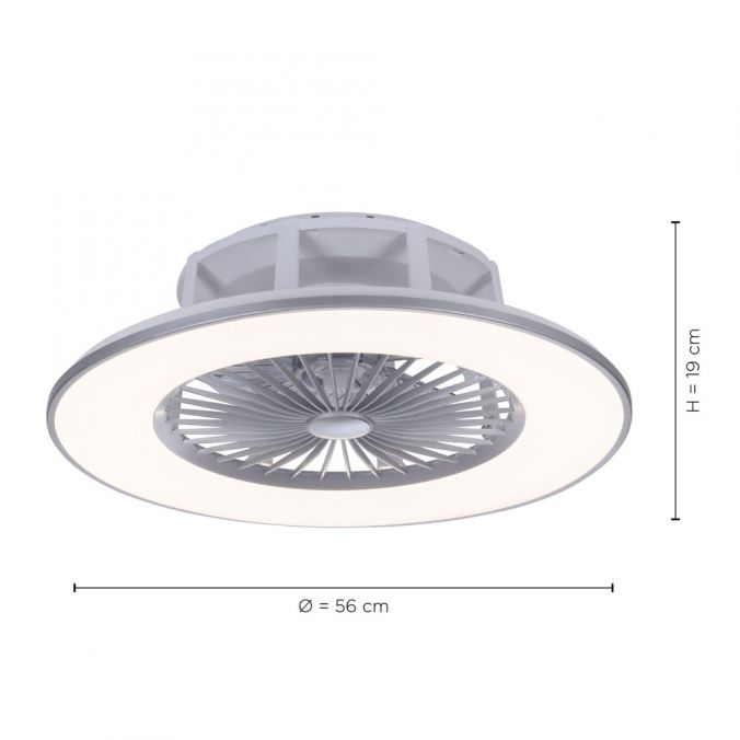 Paul Neuhaus LED-Deckenventilator, Fernbedienung, CCT, Ventilator, Timer, Geschwindigkeit einstellbar Räumungsverkauf