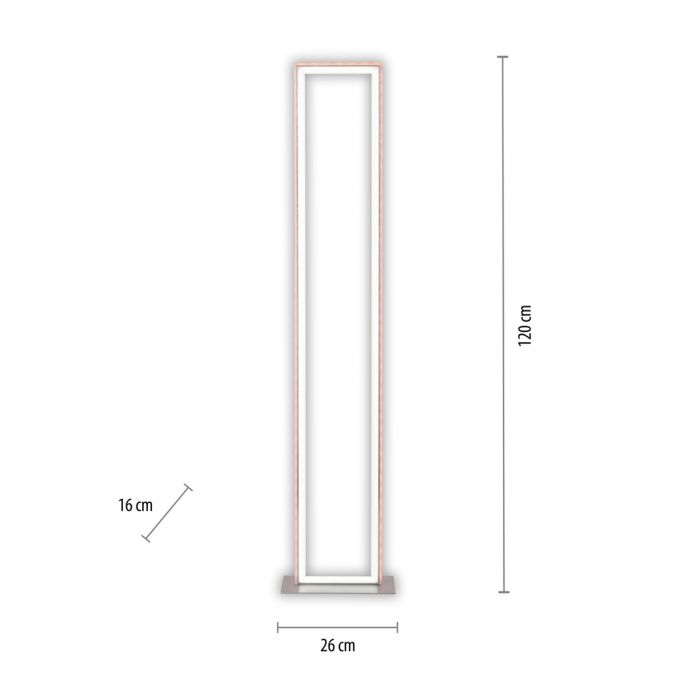 Paul Neuhaus LED Stehleuchte silber farbig Fußschalter dimmbar Sidelight RGB Rainbow Sonderangebote