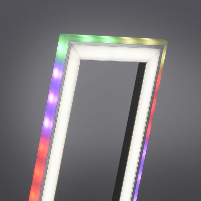 Paul Neuhaus LED Tischleuchte silberfarbig Schnurschalter Rainbow RGB Fernbedienung Riesige Ersparnisse
