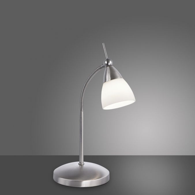 Paul Neuhaus LED-Tischleuchte, stahlfarben, dimmbar, blendfreies Licht, verstellbar Letzte 3 Tage