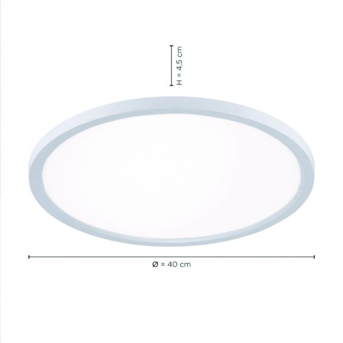 Paul Neuhaus LED Panel, rund, 40cm, weiß, Lichtfarbsteuerung, Funk-Fernbedienung Neueste Stile