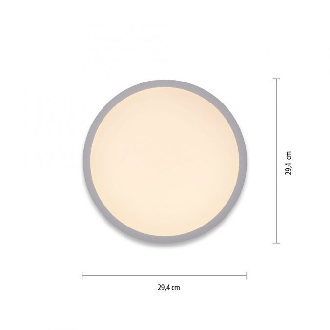 Paul Neuhaus LED Panel rund, flache Deckenleuchte, Backlight, Deckenlampe, Letzter Tag