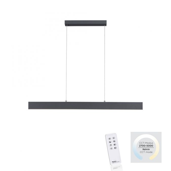 Paul Neuhaus LED Pendelleuchte, anthrazit, lineares Design, höhenverstellbar, modern Bis zu 50% Rabatt