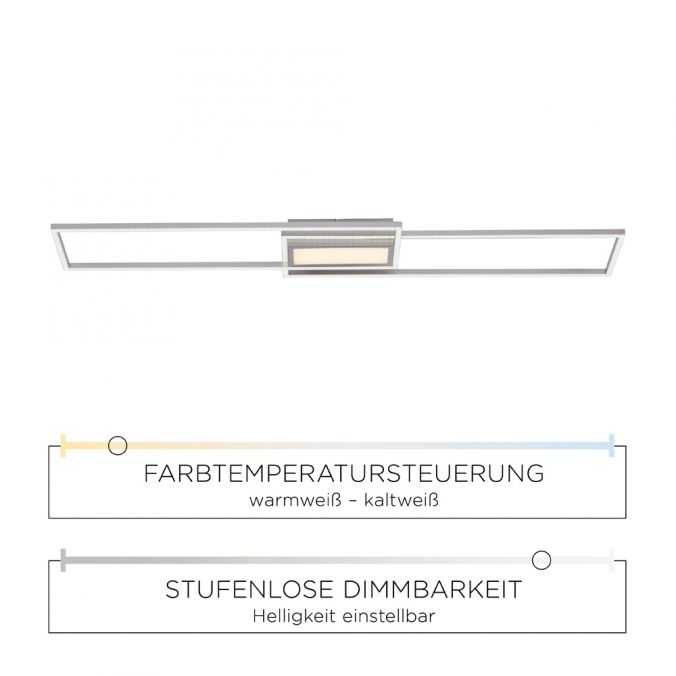 Paul Neuhaus LED Deckenleuchte, stahl, modern, CCT Farbmanagement, dimmbar Sonderangebot der Fabrik