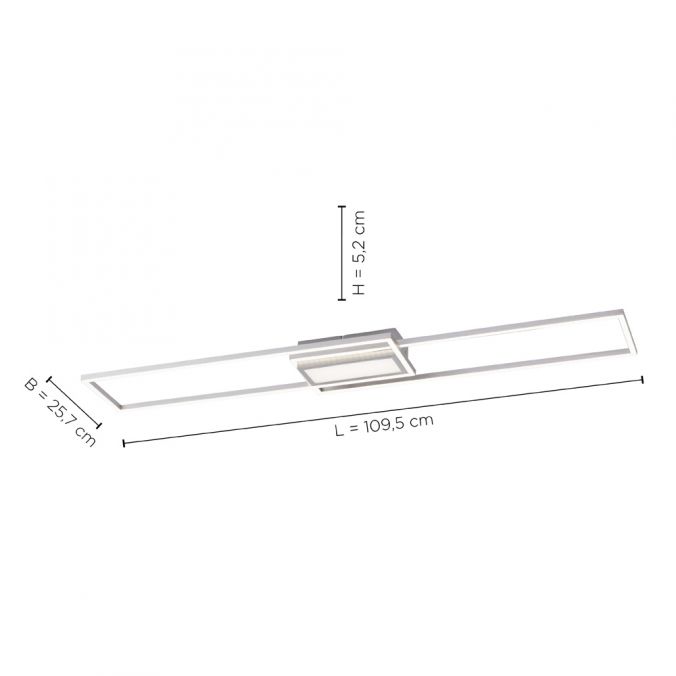 Paul Neuhaus LED Deckenleuchte, stahl, modern, CCT Farbmanagement, dimmbar Sonderangebot der Fabrik