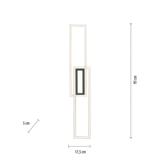 Paul Neuhaus LED Deckenleuchte 95x17,5cm schwarz flach Memoryfunktion schlichtes Panel Vierteljährliche Förderung