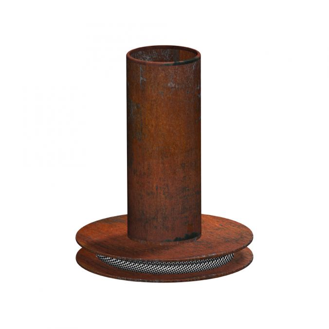 Paul Neuhaus Tischleuchte, rostfarben, Industrial-Stil, E27 Leuchtmittel, Vintage Fabrik Onlineshop