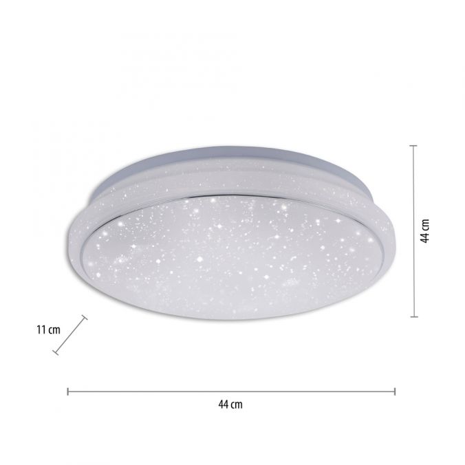 Paul Neuhaus LED-Deckenleuchte, Smart Home fähig, RGB+W, Kristalloptik, Fernbedienung, CCT Begrenztes Angebot