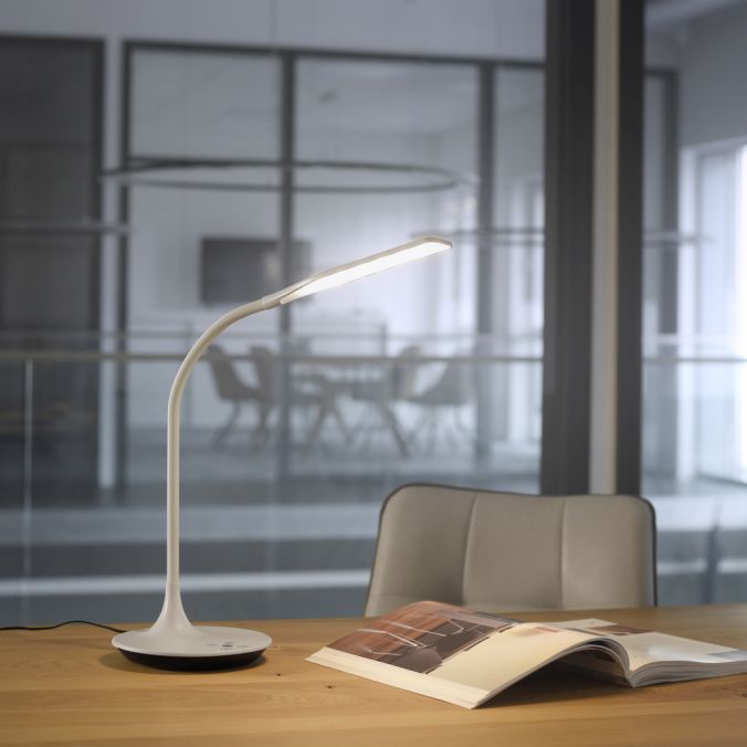 Paul Neuhaus LED-Tischleuchte, weiß, Flexarm, Lichtfarbsteuerung, dimmbar Black Friday