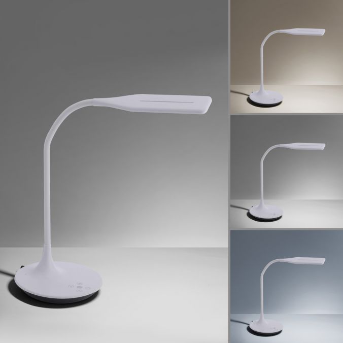 Paul Neuhaus LED-Tischleuchte, weiß, Flexarm, Lichtfarbsteuerung, dimmbar Black Friday