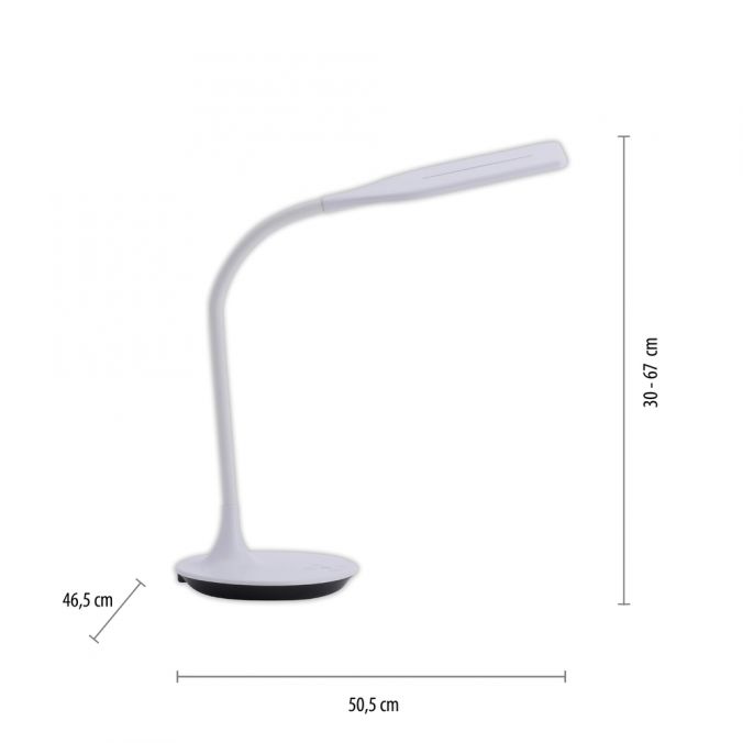 Paul Neuhaus LED-Tischleuchte, weiß, Flexarm, Lichtfarbsteuerung, dimmbar Black Friday