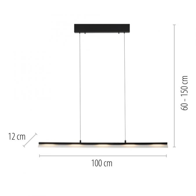 Paul Neuhaus LED Pendelleuchte schwarz Comfor Lift höhenverstellbar dimmbar Osterangebot