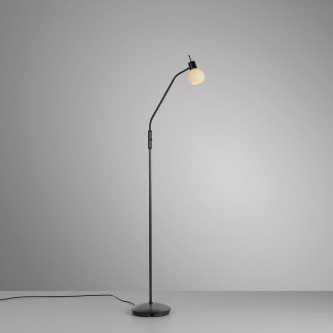Paul Neuhaus LED Stehleuchte schwarz Schalter flexibel verstellbar Wohnzimmer Vatertagsangebot