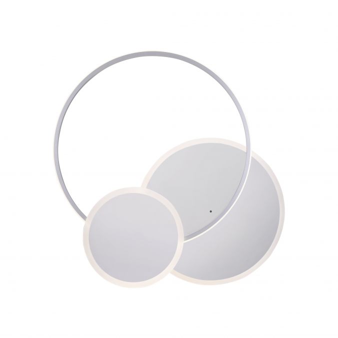 Paul Neuhaus LED Deckenleuchte, stahlfarben, rund, Lichtfarbensteuerung, Dimmfunktion Top Angebot