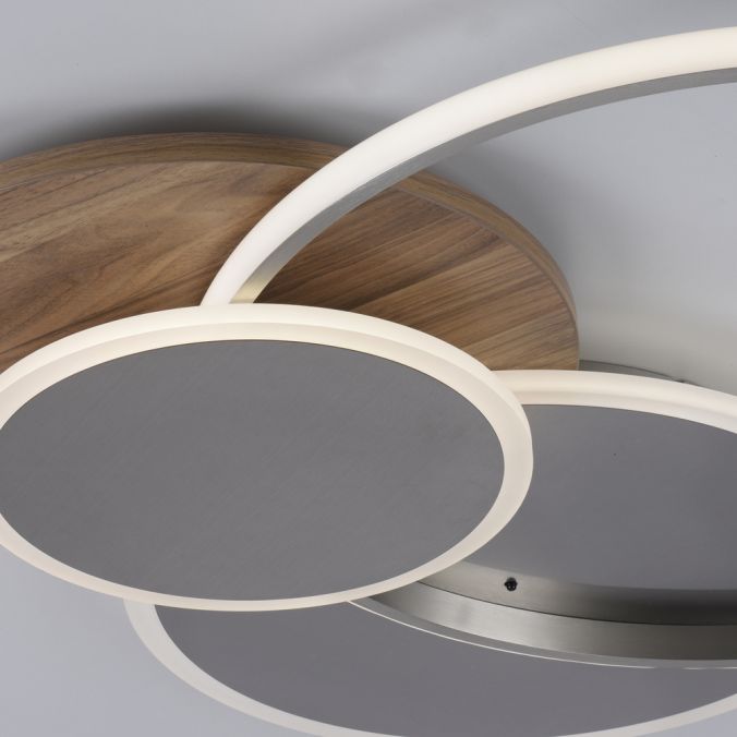 Paul Neuhaus LED-Deckenleuchte, holz, dimmbar, Fernbedienung, Innenleuchte Neueste Mode