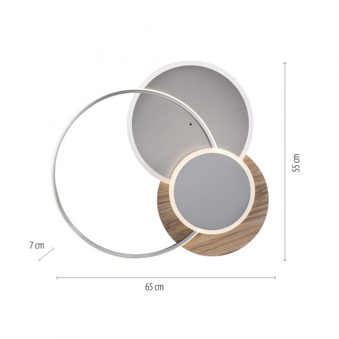 Paul Neuhaus LED-Deckenleuchte, holz, dimmbar, Fernbedienung, Innenleuchte Neueste Mode