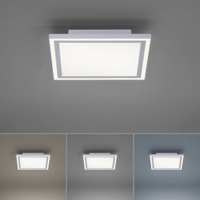 Paul Neuhaus LED Panel, Deckenleuchte, weiß, dimmbar, Farbtemperatursteuerung Online Outlet