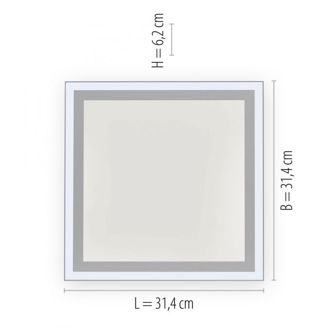 Paul Neuhaus LED Panel, Deckenleuchte, weiß, dimmbar, Farbtemperatursteuerung Online Outlet