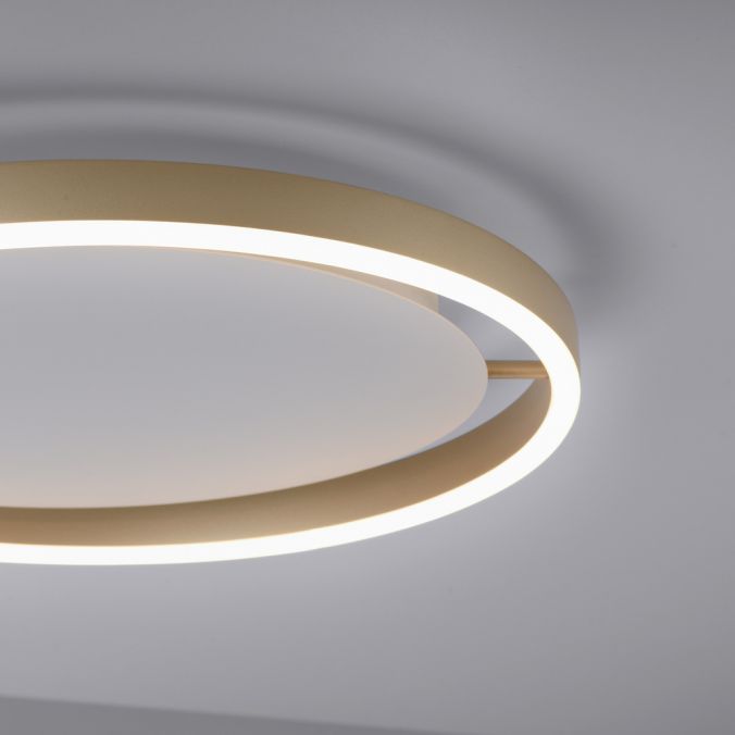 Paul Neuhaus LED Deckenleuchte messing matt rund Ø40cm dimmbar Switchmo warmweiß Bestseller