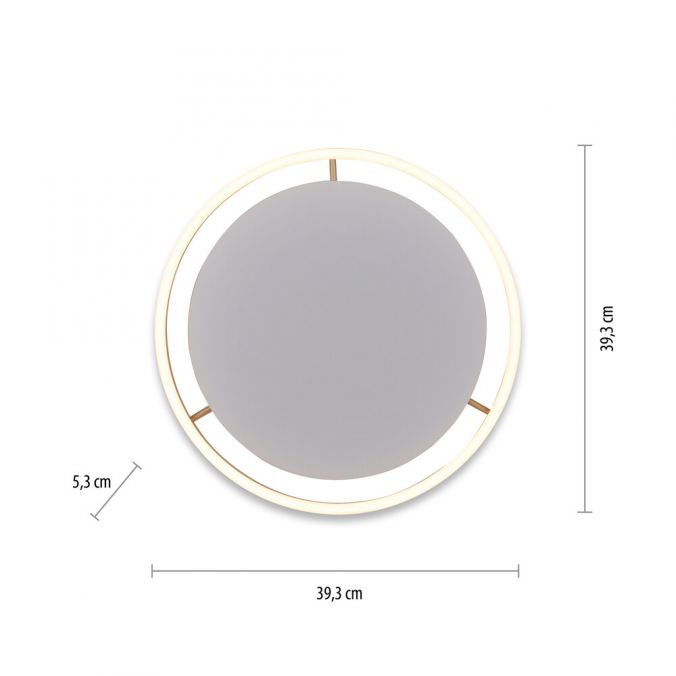 Paul Neuhaus LED Deckenleuchte messing matt rund Ø40cm dimmbar Switchmo warmweiß Bestseller