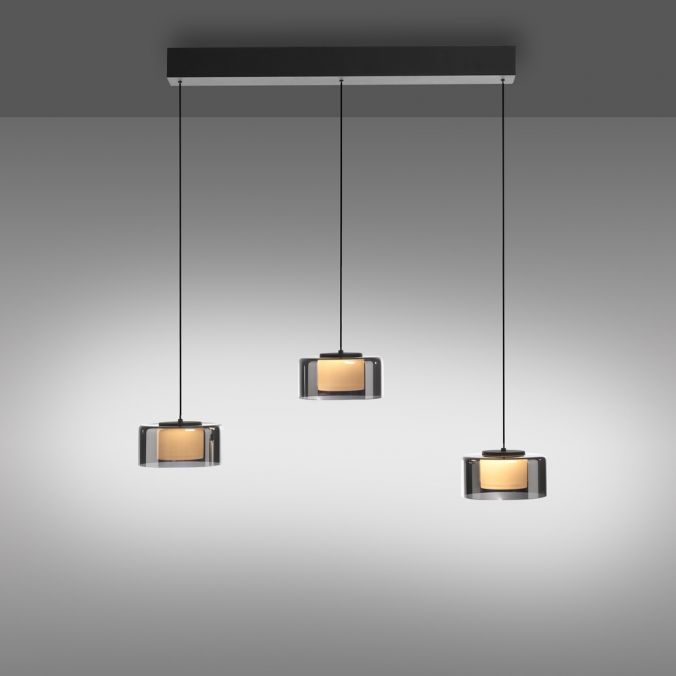 Paul Neuhaus Pendelleuchte LED RIKA 3 flammig schwarz Comfort Lift Simply Dim Sonderangebote