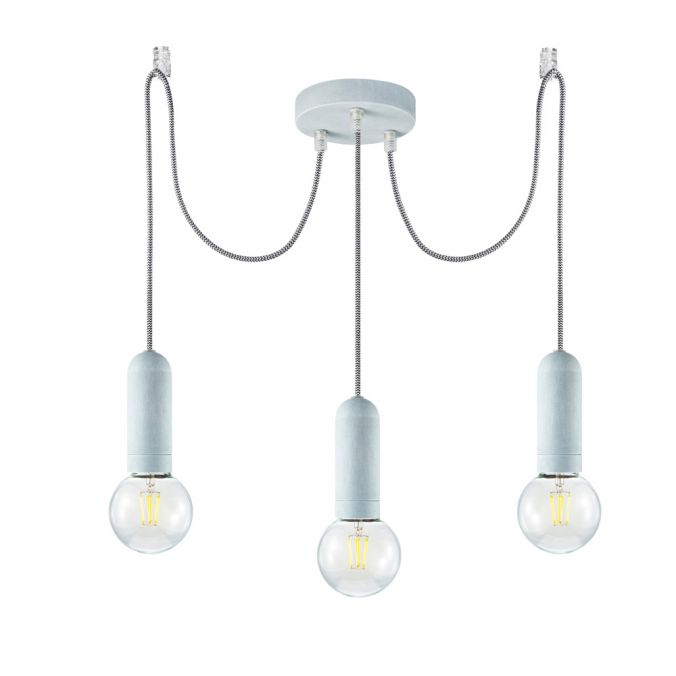 Paul Neuhaus Pendelleuchte, Betonoptik, E27 Fassung, Industrial Stil, modernes Design