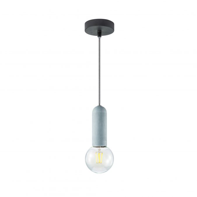 Paul Neuhaus Pendelleuchte, Betonoptik, E27 Fassung, Industrial Stil, höhenverstellbar