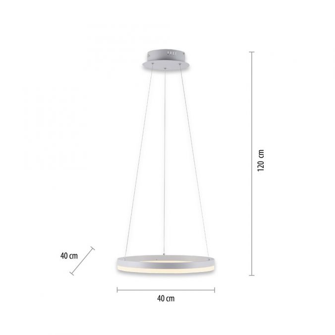 Paul Neuhaus LED Pendelleuchte 40x40 weiss rund dimmbar Memoryfunktion modern Bis zu 60% Rabatt