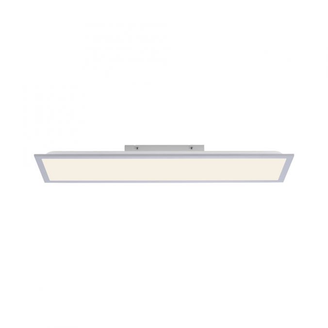 Paul Neuhaus LED Deckenlampe silberfarbig energiesparend rechteckig 80x25 cm warmweiß
