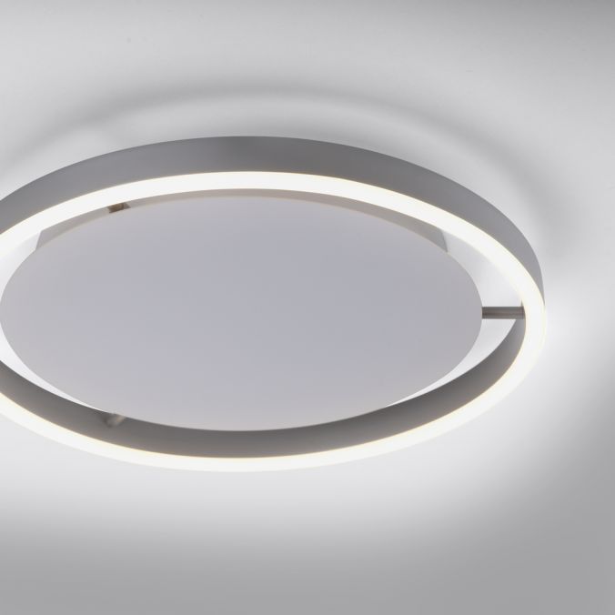 Paul Neuhaus LED Deckenleuchte, rund, aluminium, dimmbar über Wandschalter Vierteljährliche Förderung