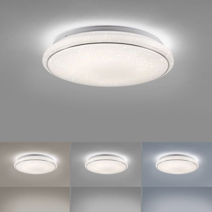 Paul Neuhaus LED Deckenleuchte Ø44cm rund Sternenhimmel Farbwechsel CCT Memoryfunktion 50% Rabatt mit kostenlosem Versand