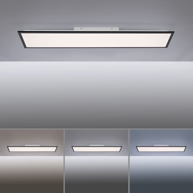 Paul Neuhaus LED Deckenleuchte, eckig, schwarz, Lichtfarbensteuerung, Dimmfunktion Black Friday Preise