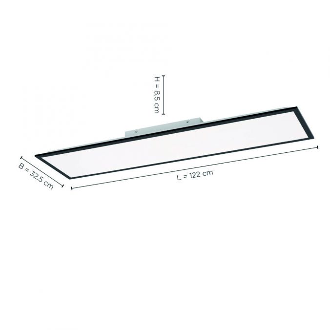 Paul Neuhaus LED Deckenleuchte, eckig, schwarz, Lichtfarbensteuerung, Dimmfunktion Black Friday Preise
