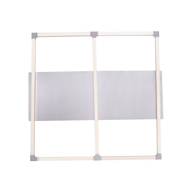 Paul Neuhaus LED Deckenleuchte, stahlfarben, quadratisch, modern, 78x74cm Im Verkauf
