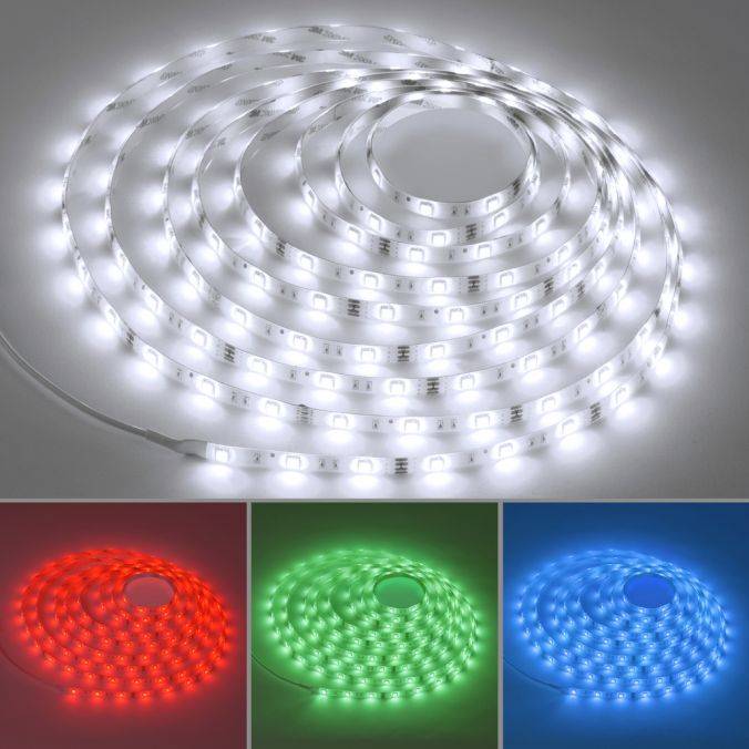 Paul Neuhaus LED-Stripes, 10m Länge, Fernbedienungdimmbar, RGB+W, Klebefolie Blitzverkäufe