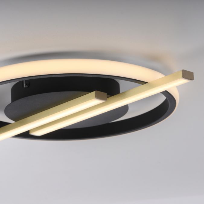 Paul Neuhaus LED Deckenleuchte messing matt modern SimplyDim Memoryfunktion Rabatt