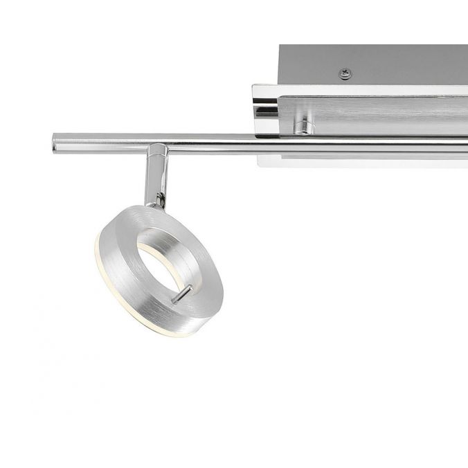 Paul Neuhaus LED-Deckenstrahler, Aluminium, 2 Leuchtköpfe, warmweiße Lichtfarbe, modern Preisnachlass