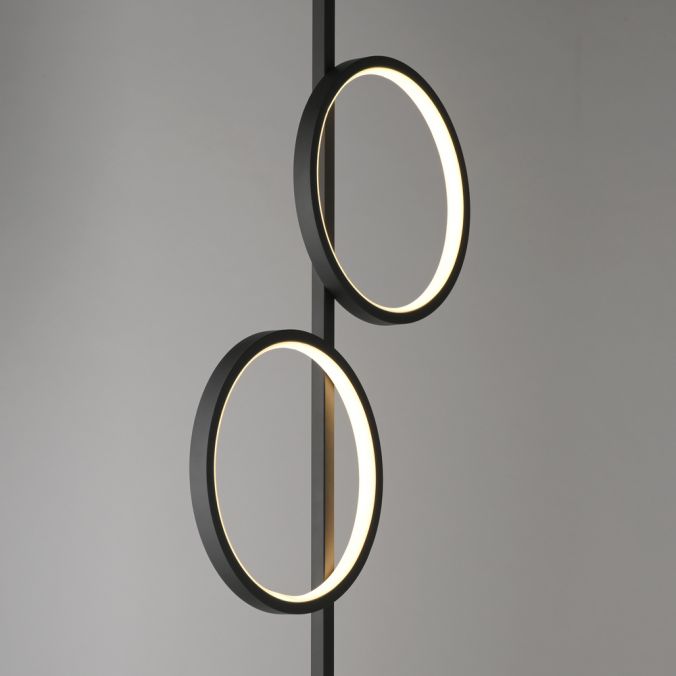 Paul Neuhaus LED Stehleuchte schwarz schlichtes Design Fußschalter warmweiß Black Friday
